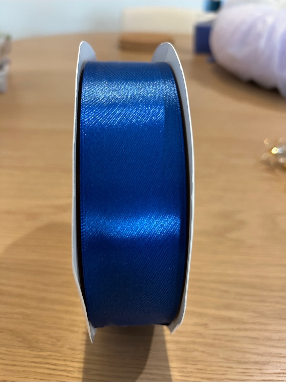 120 yard 1.5 inches thick Blue Satin Ribbon for Gift Wrapping and Decorations
